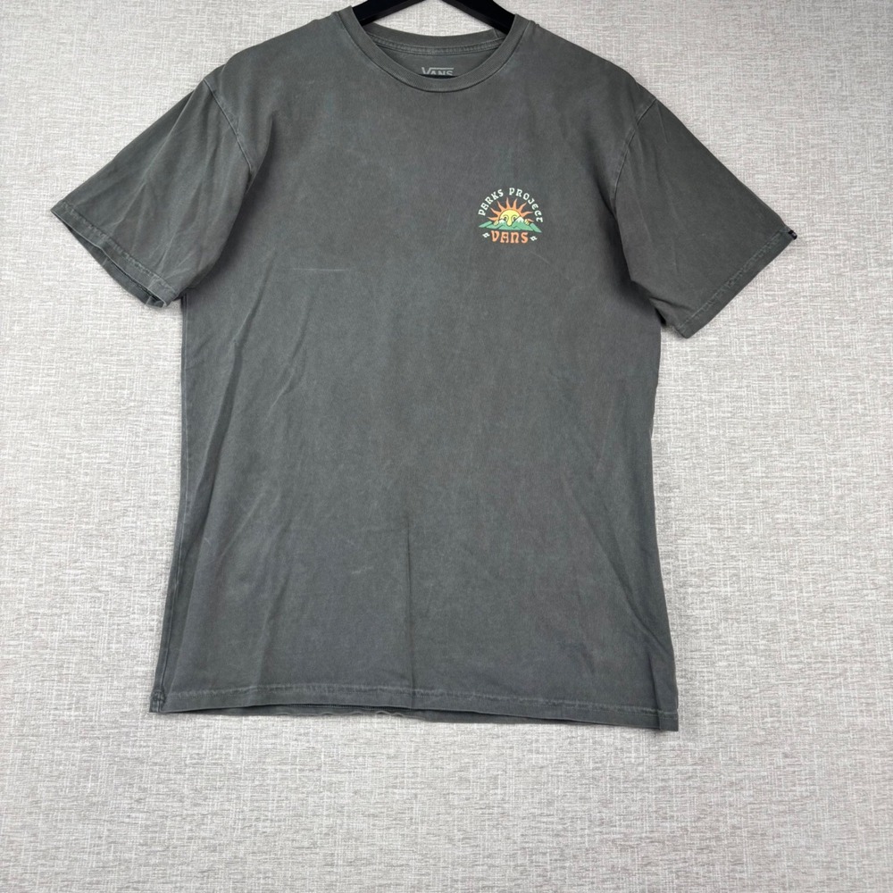 Vans x Parks Project Mens Premium T-Shirt Faded Gray Graphic Tee Medium